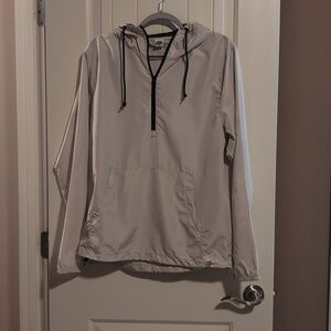 Grand Running Club Light Gray Pullover Hoodie with Black Trim